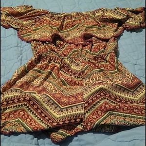 Cute Maroon Romper size small